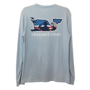 Vineyard Vines Salute to Military Service Whale Tee American Flag Veterans Small